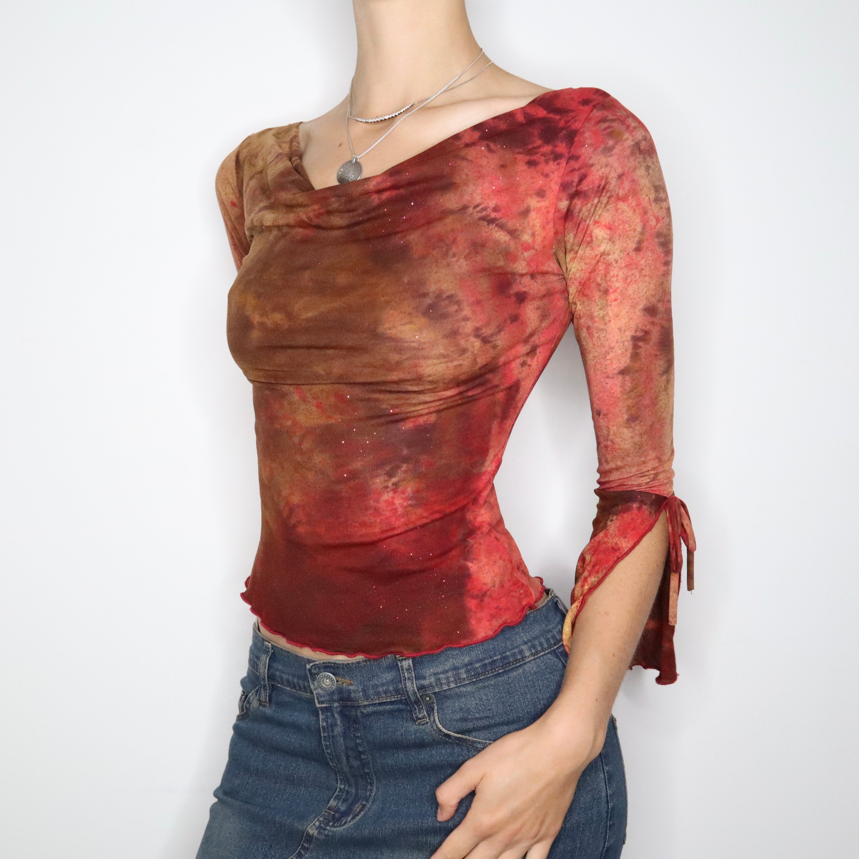 Boho Mesh Blouse (Small) 