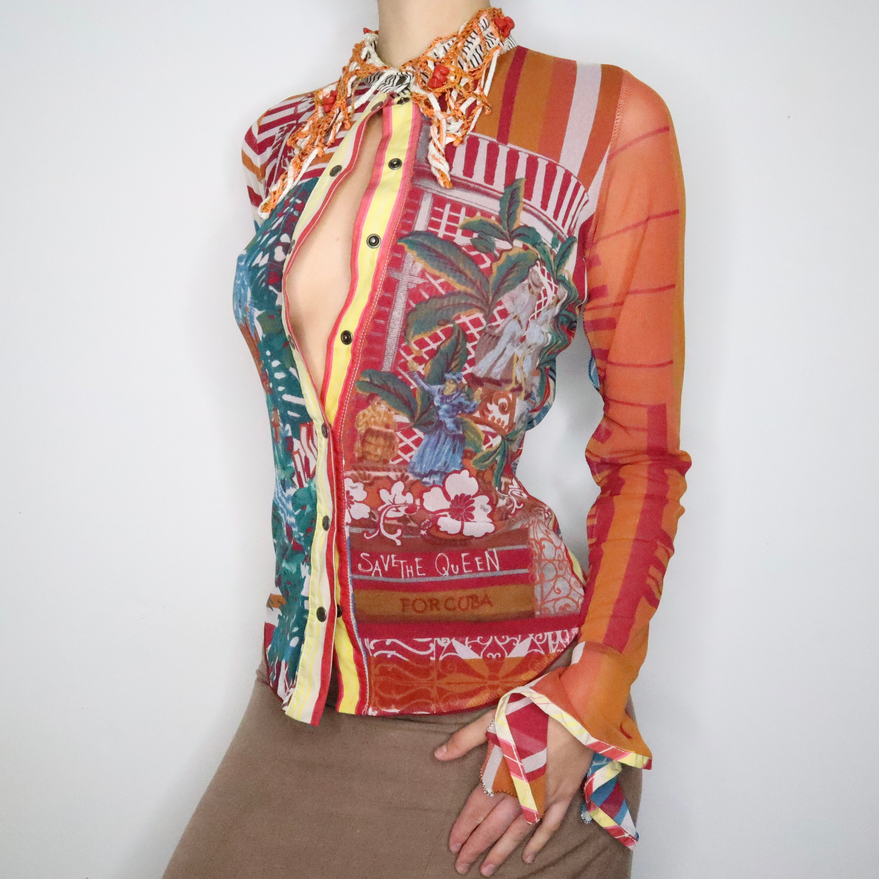Crazy Save the Queen Blouse (S-M)