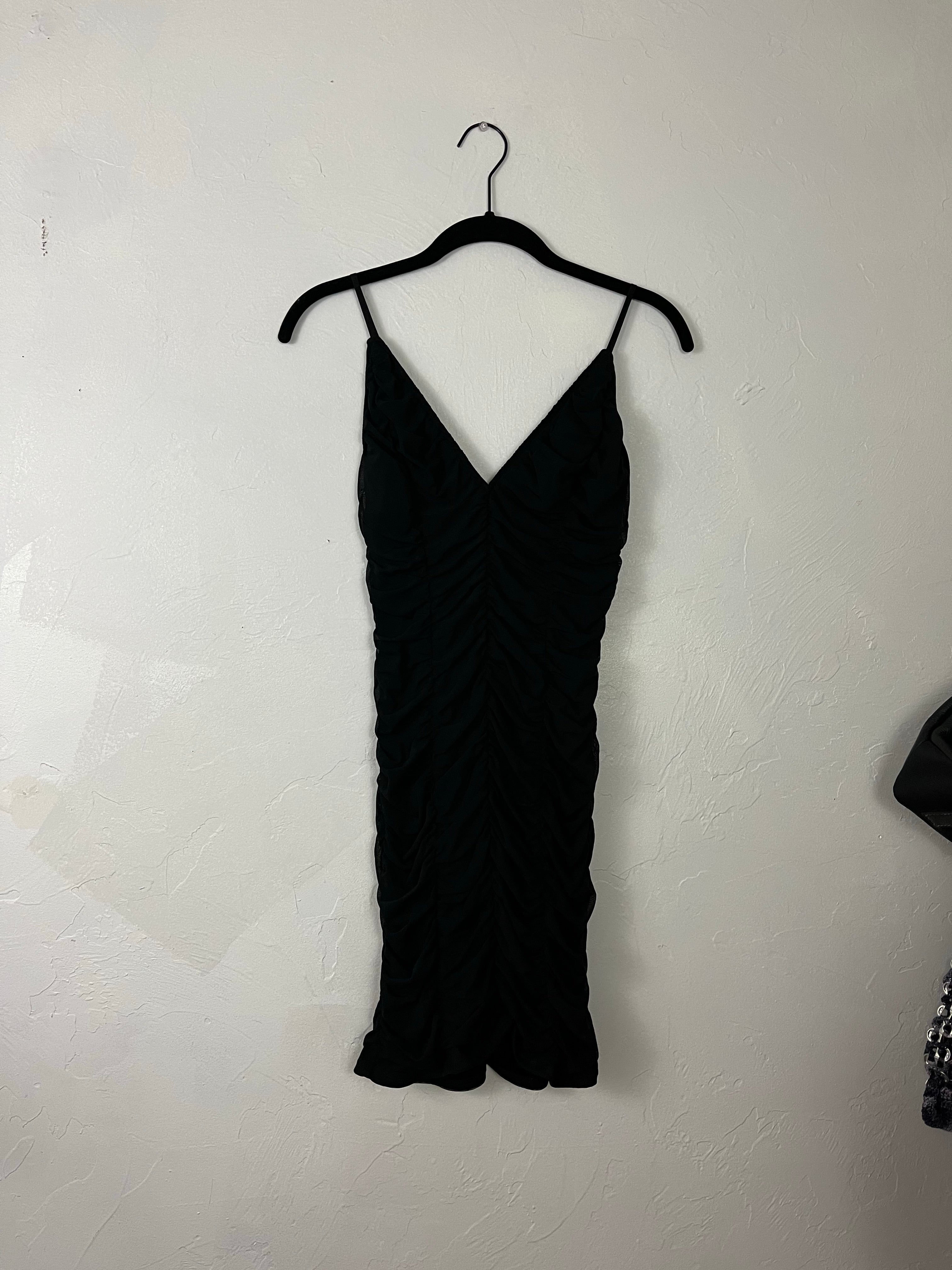 Ruched mesh mini