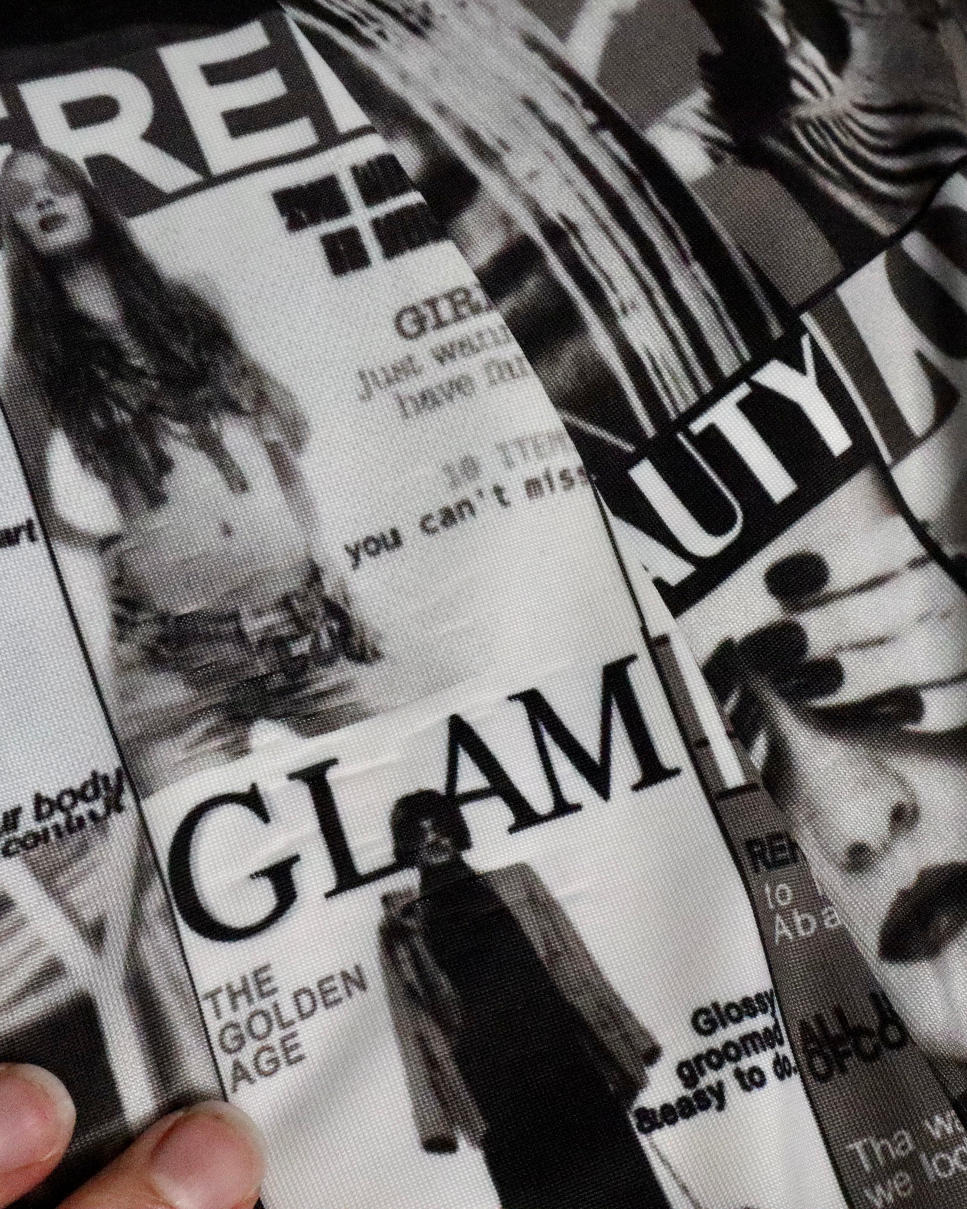 Miss Sixty Magazine Collage Print Dress (Medium)