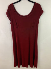 Cherry wine spandex midi