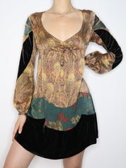 Custo Barcelona Silk Babydoll Dress (S-M) 