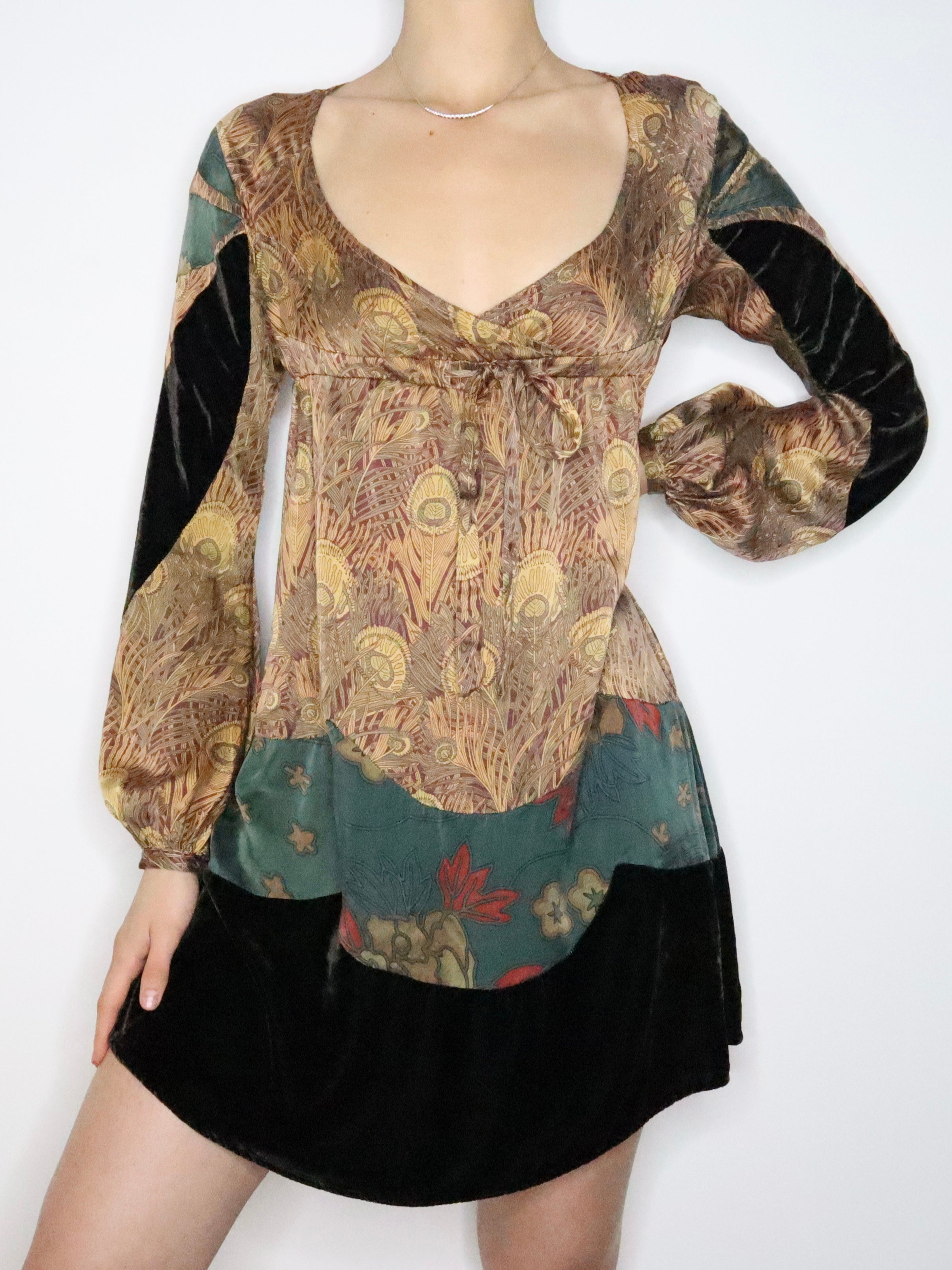 Custo Barcelona Silk Babydoll Dress (S-M) 