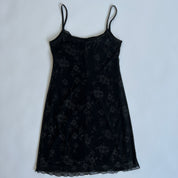 Y2k black glitter mini dress (XL)