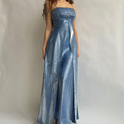 90s iridescent formal dress