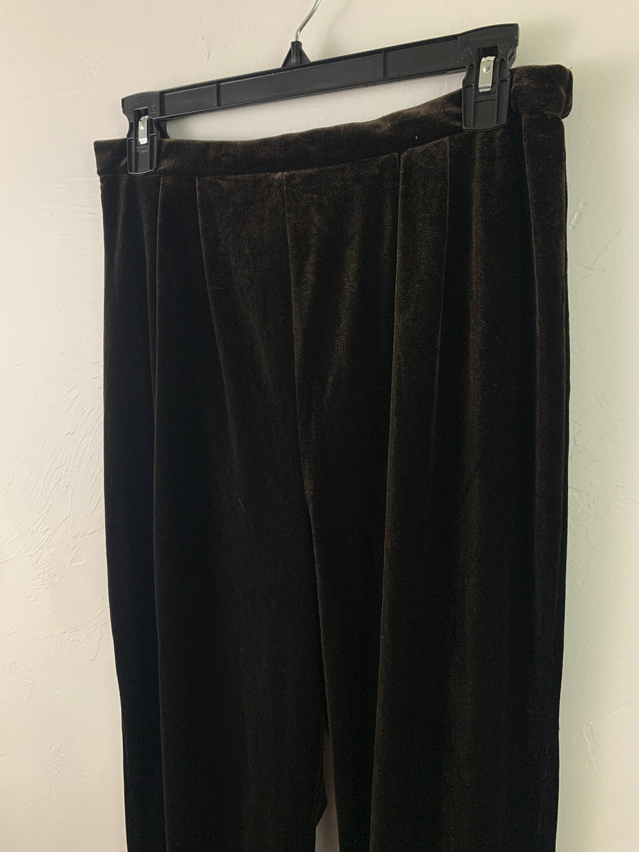 Velvet trousers Ermenegildo Zegna Brown size 48 IT in Velvet - 41205496
