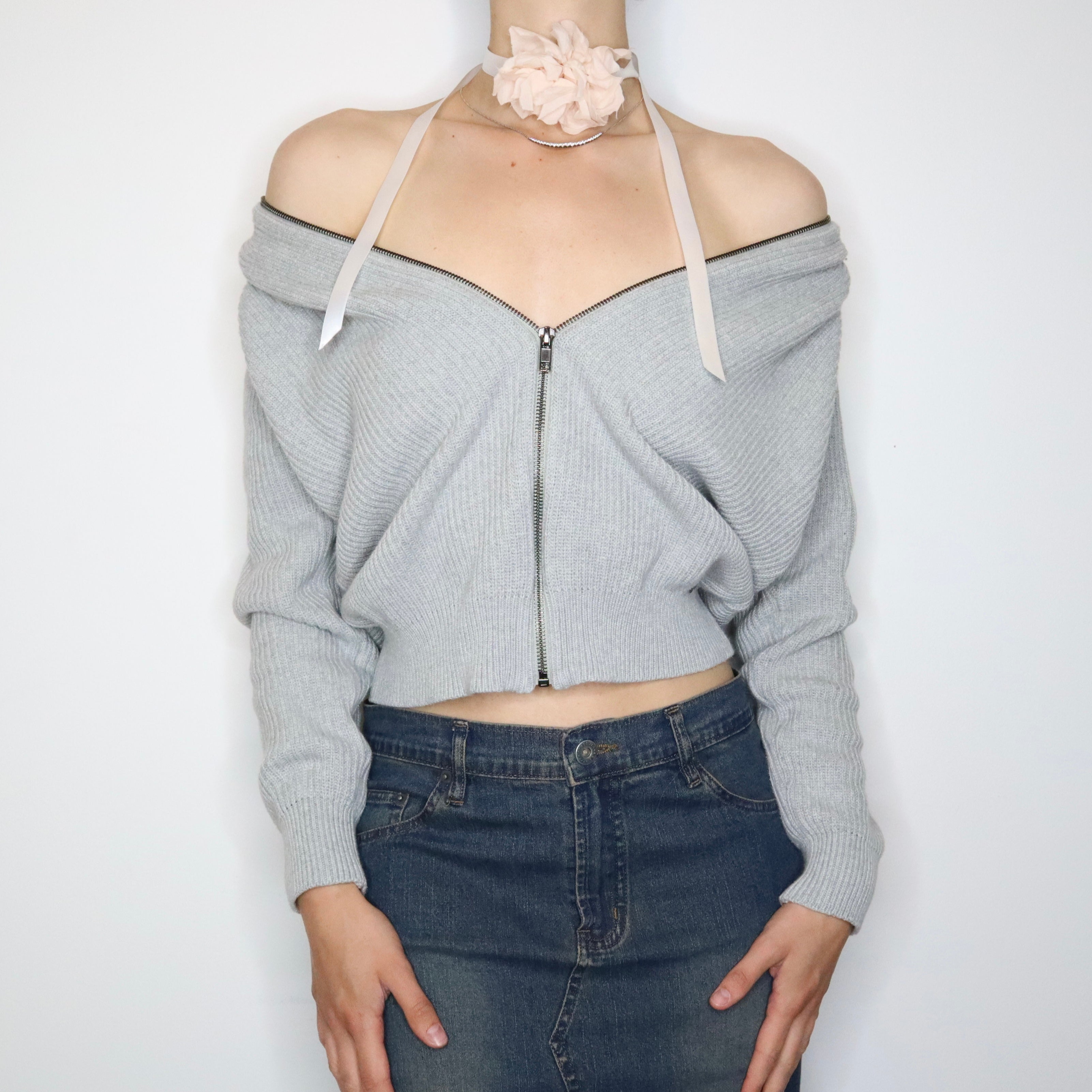 Diesel Zip Up Sweater (Medium) 