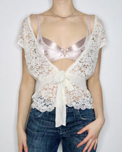 White Lace Blouse (Large) 