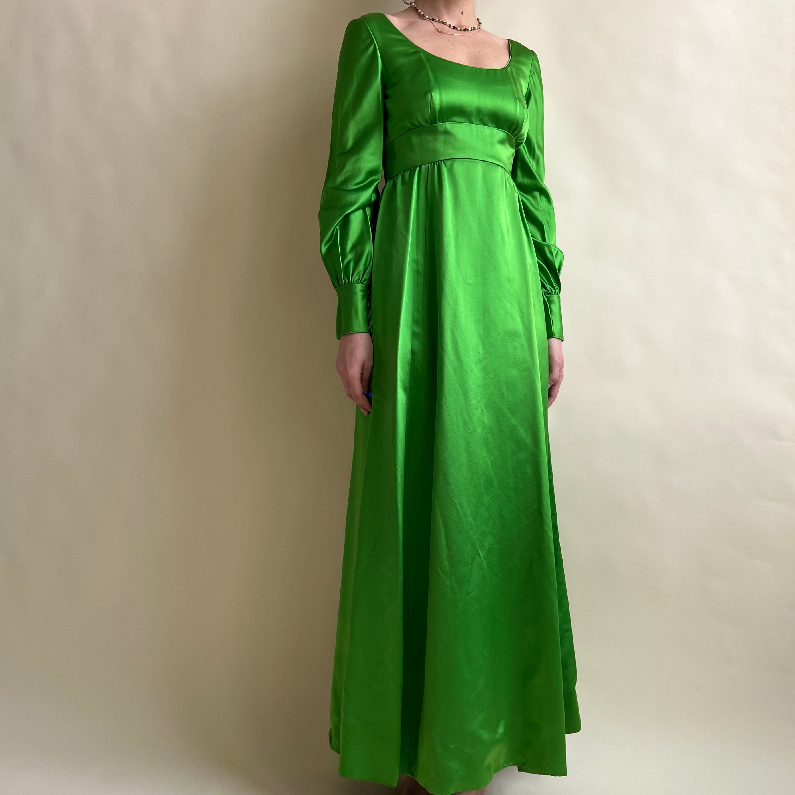 Vintage satin empire dress