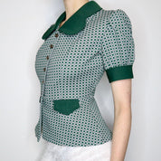 Peter Pan Collar Blouse (S-M)