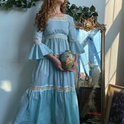 Baby blue prairie dress