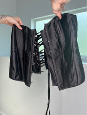 Black Satin Corset