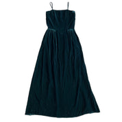Vintage emerald velvet maxi dress