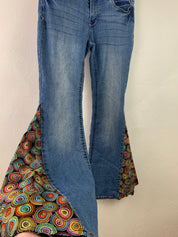 Disco flair jeans