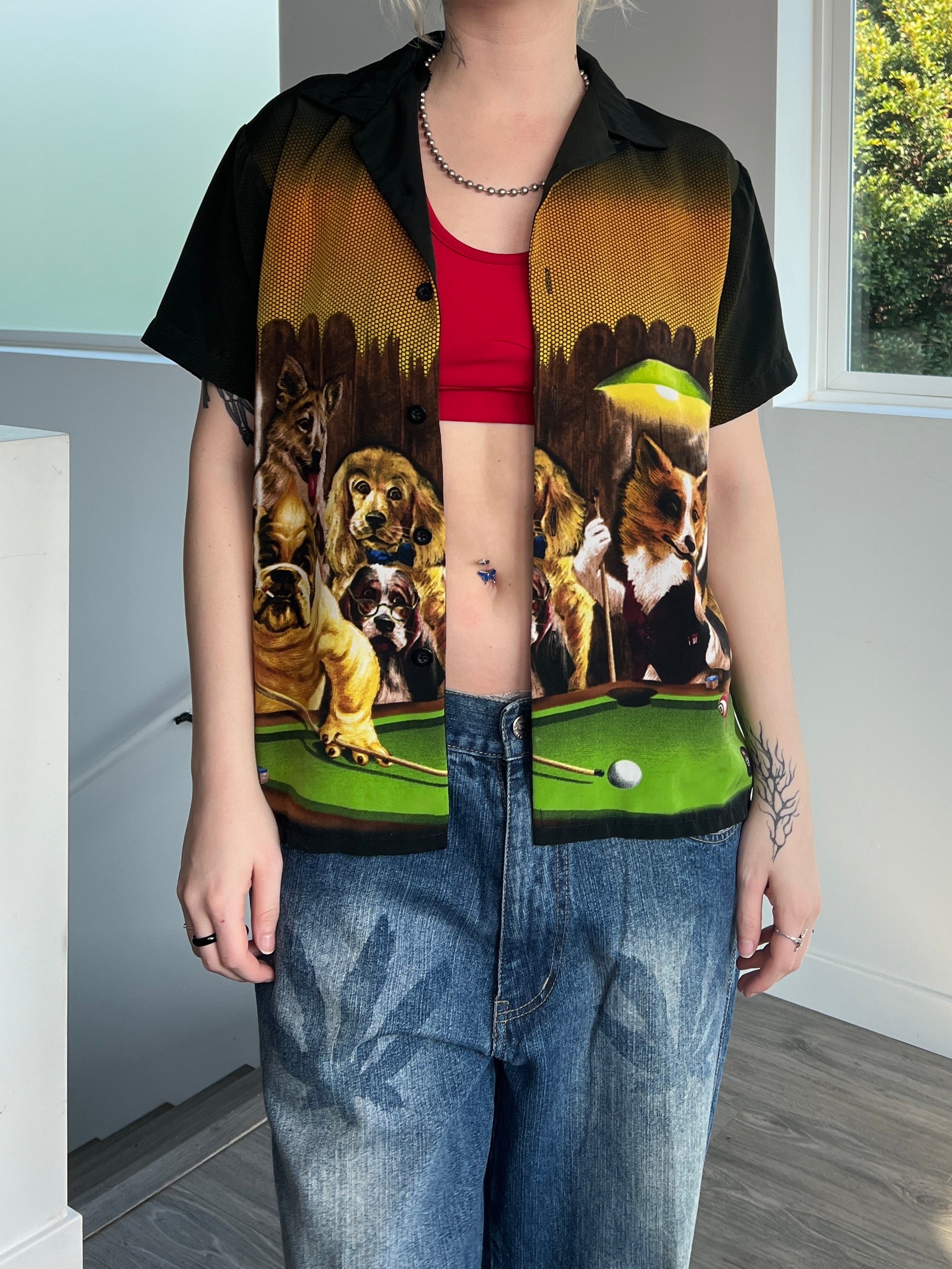 Graphic Button Up