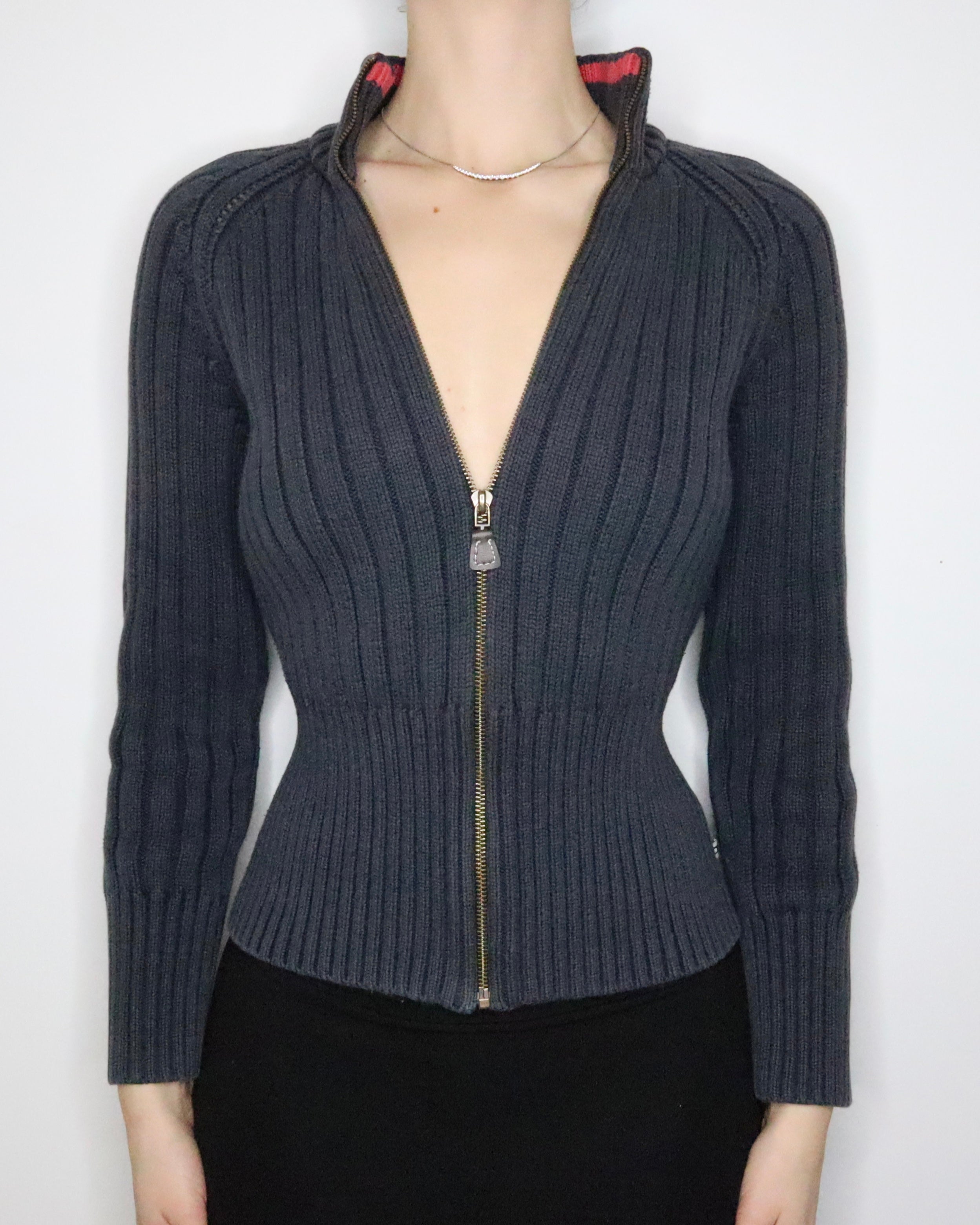 Tommy Hilfiger Zip Up Sweater (Medium) 