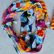 abstract floral bikini