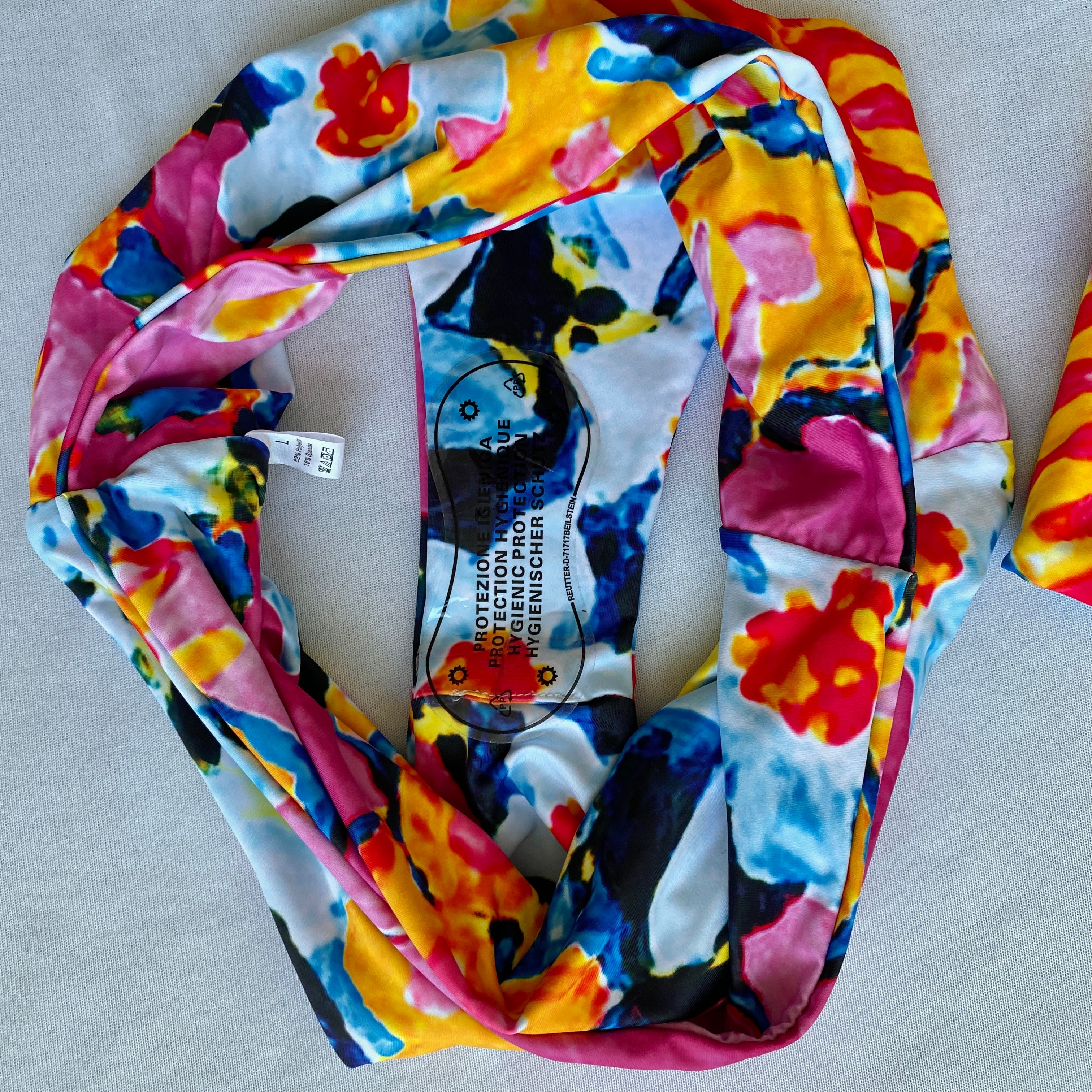abstract floral bikini