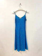 Paisley Teal Slip Dress
