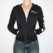 Black Juicy Zip-Up Hoodie (Large)