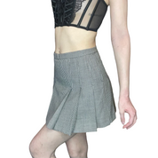 D&G houndstooth mini pleated skirt