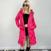 Roxy Pink Puffer Trench Coat (S/M)