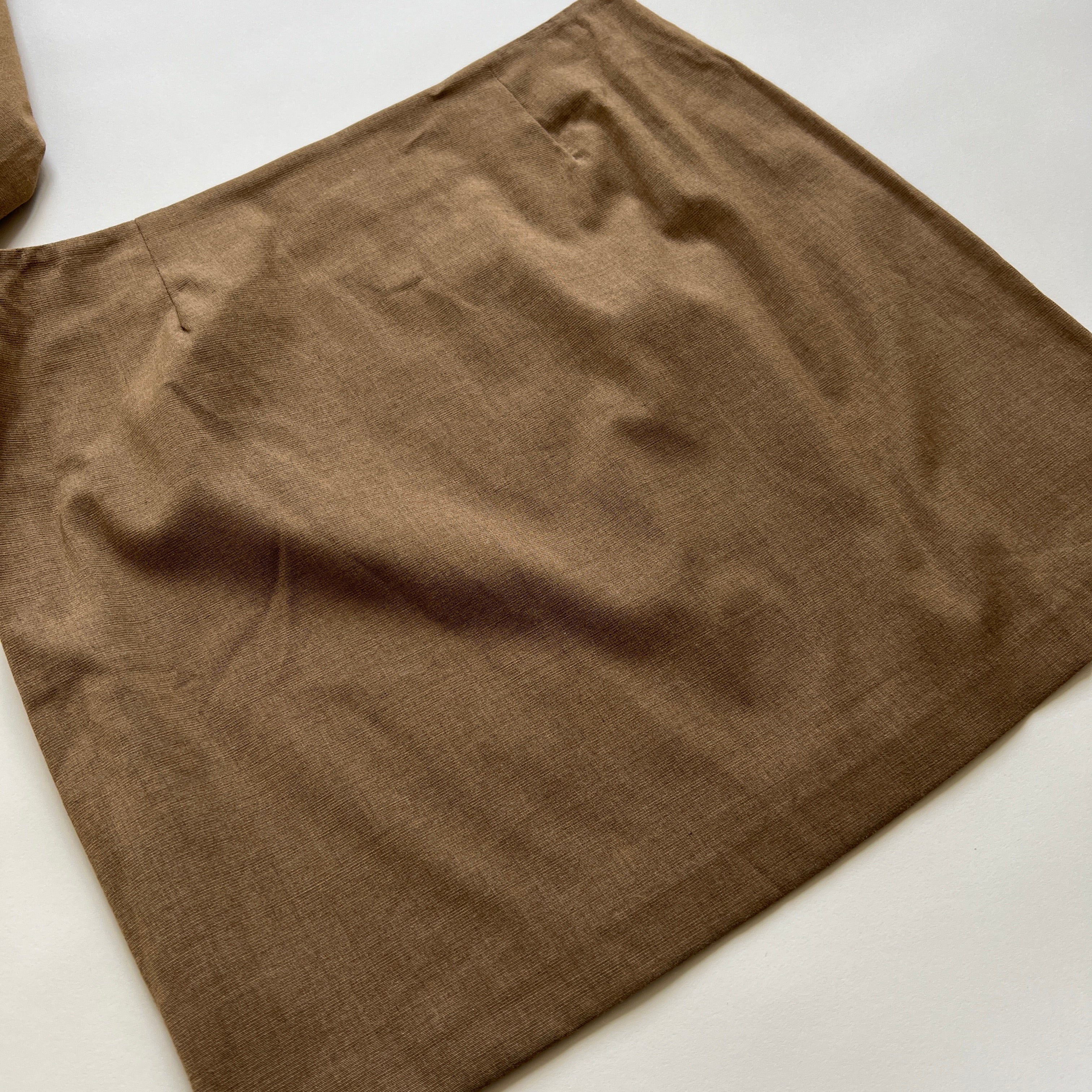 light brown skirt suit