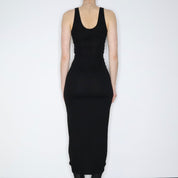 All Saints Black Corset Maxi Dress (Small) 