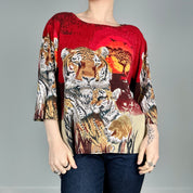 Tiger Print Top