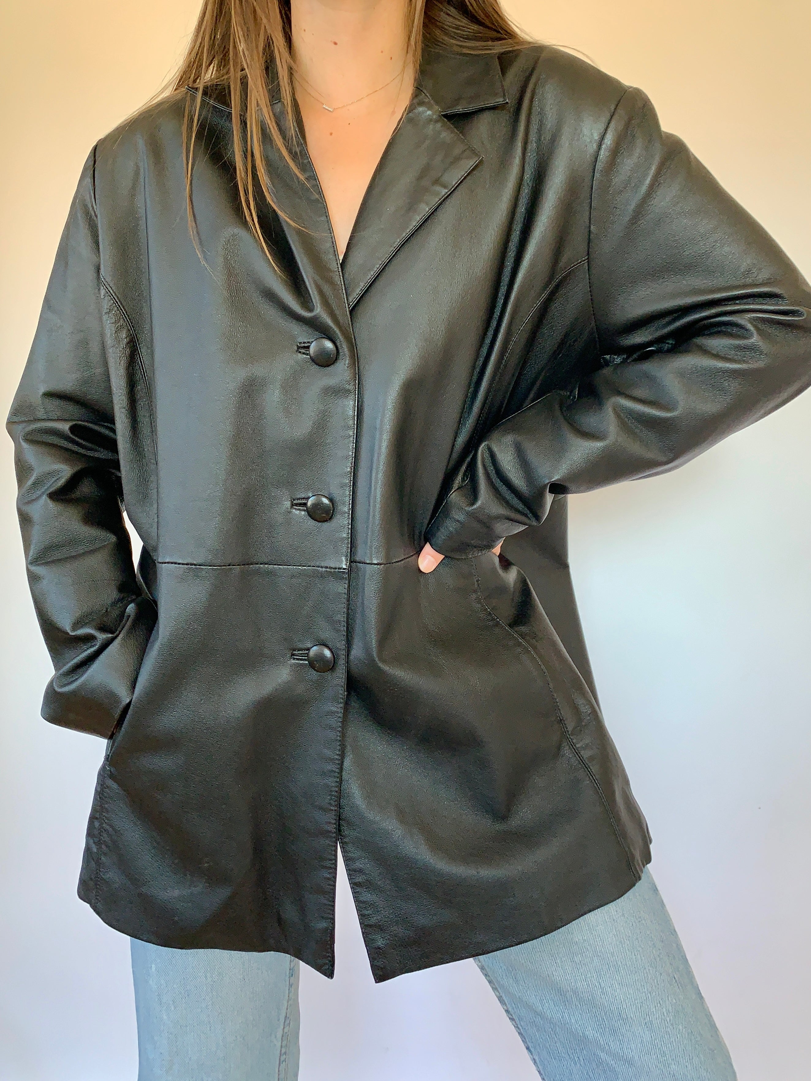 Vintage 1990s Leather Jacket