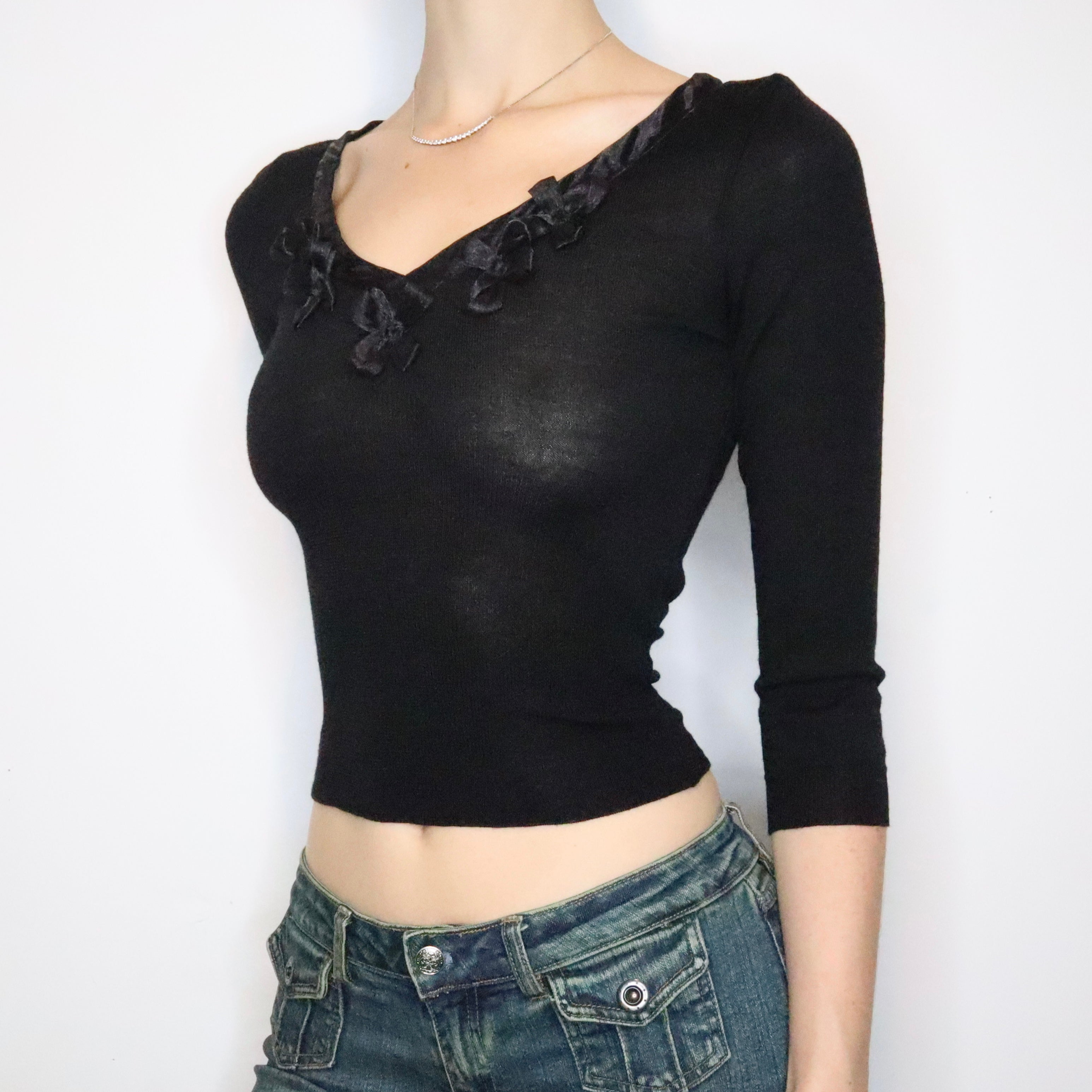 Moschino Black Wool Blouse (XS-S)
