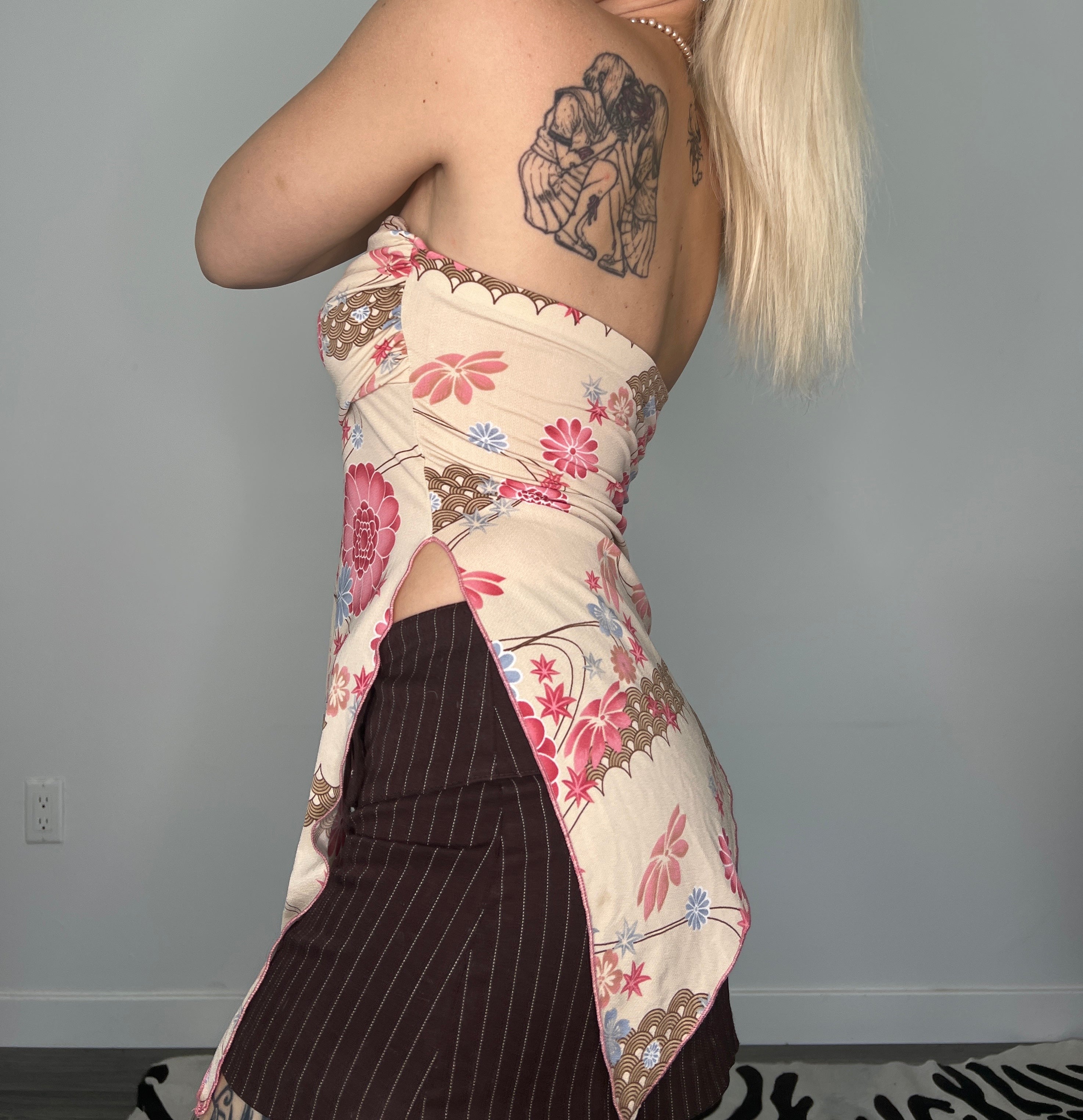 Early 2000s Asymmetric Tube Top