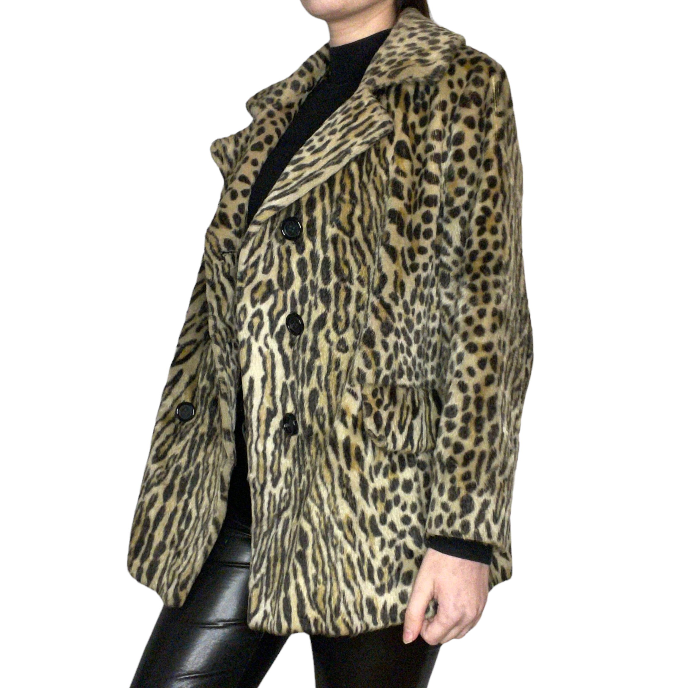 NANA leopard print coat