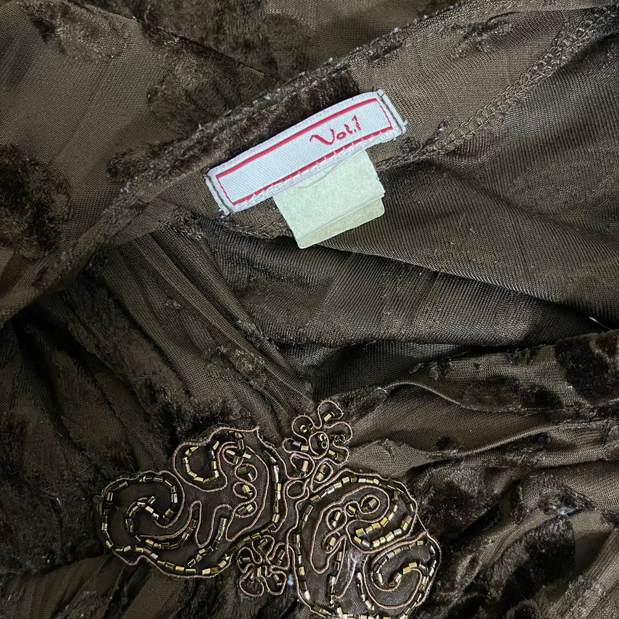 Y2k brown top