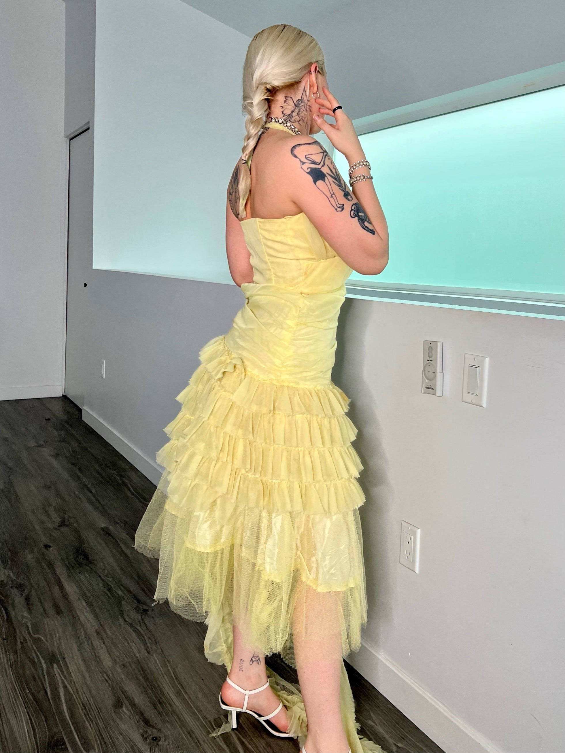 Vintage Ruffle Dress