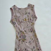 silk floral maxi dress