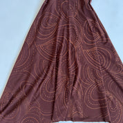 90s Brown sparkle halter dress