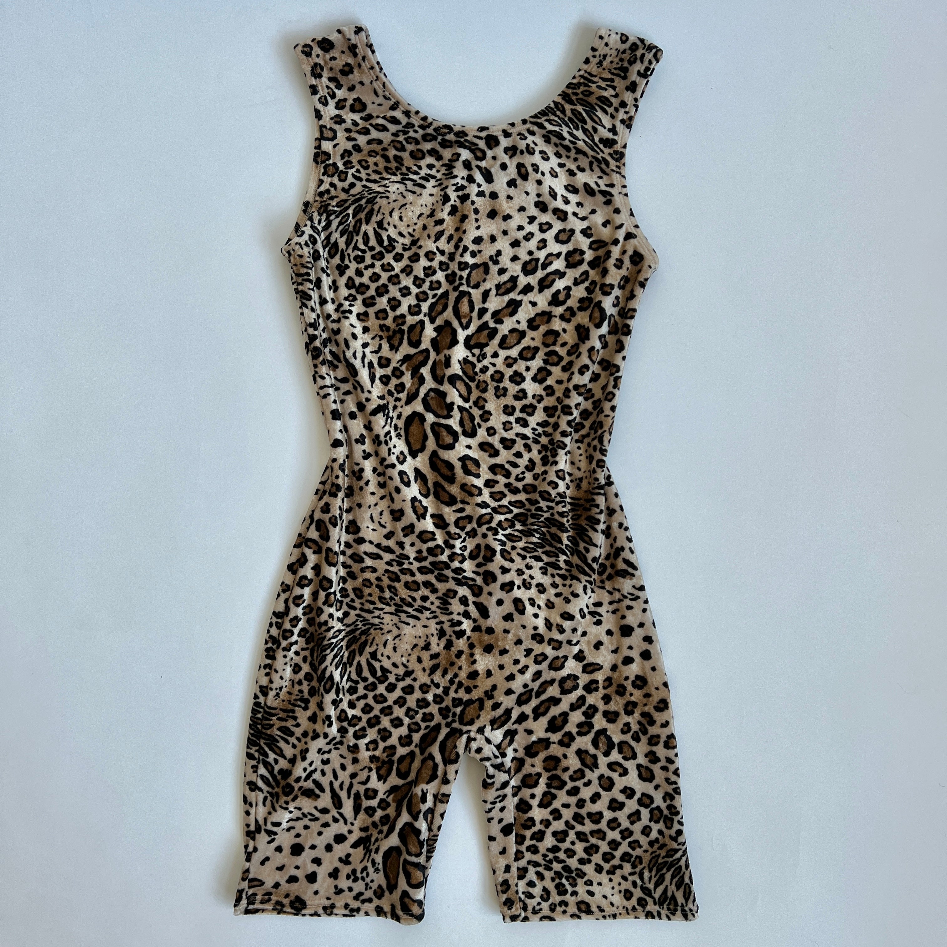 Leopard velvet leotard xs / s