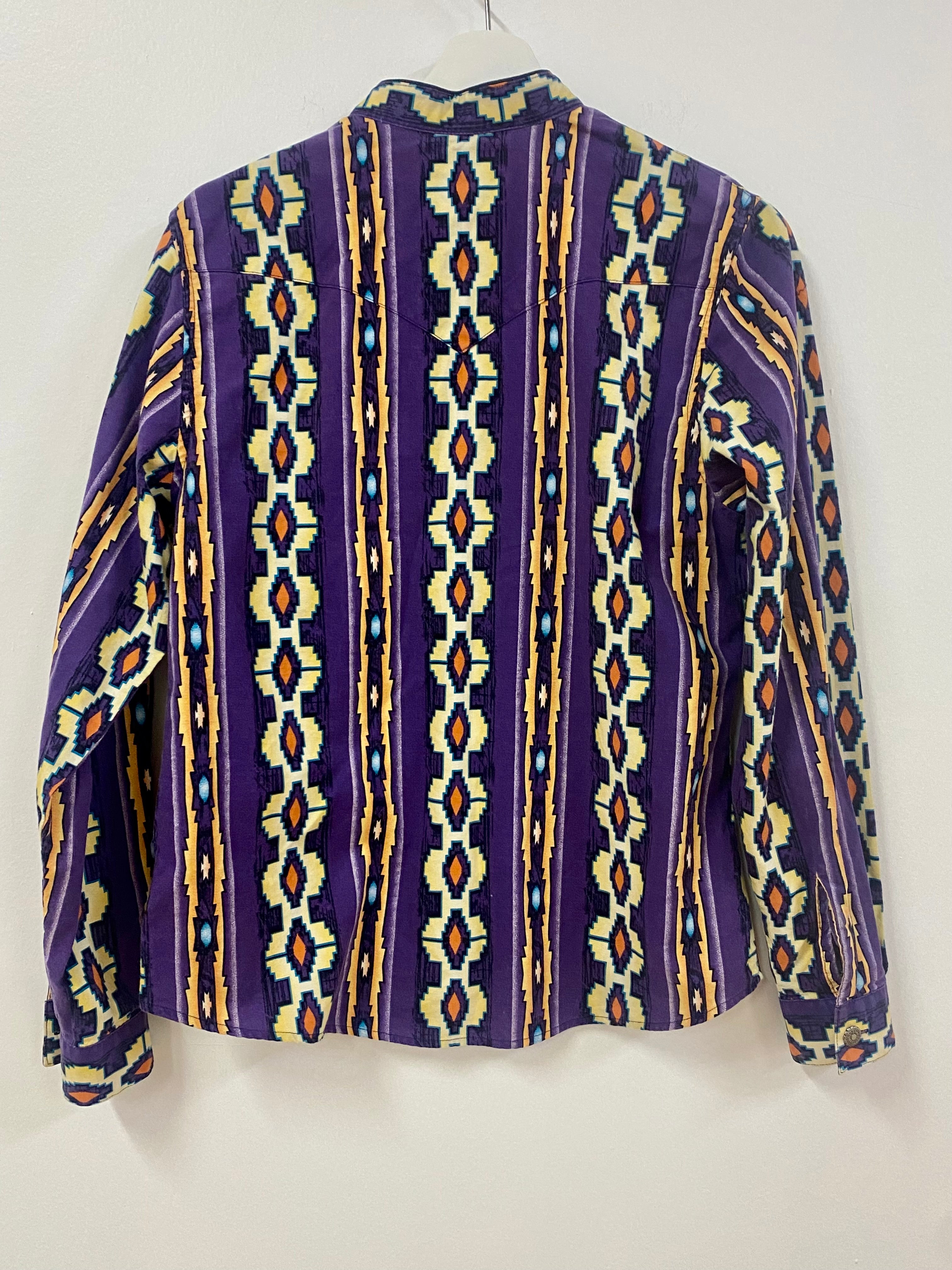 Southwest Paneled Button Up