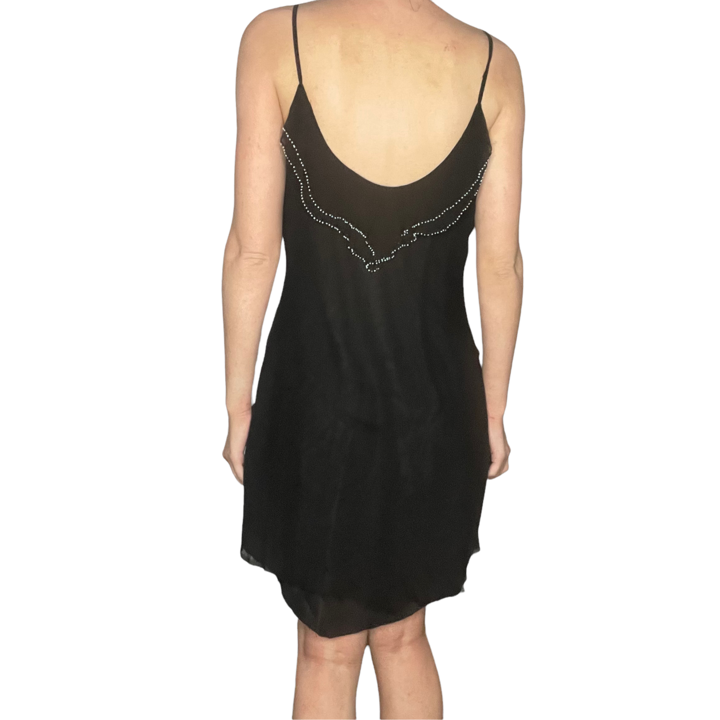 beaded floral dress