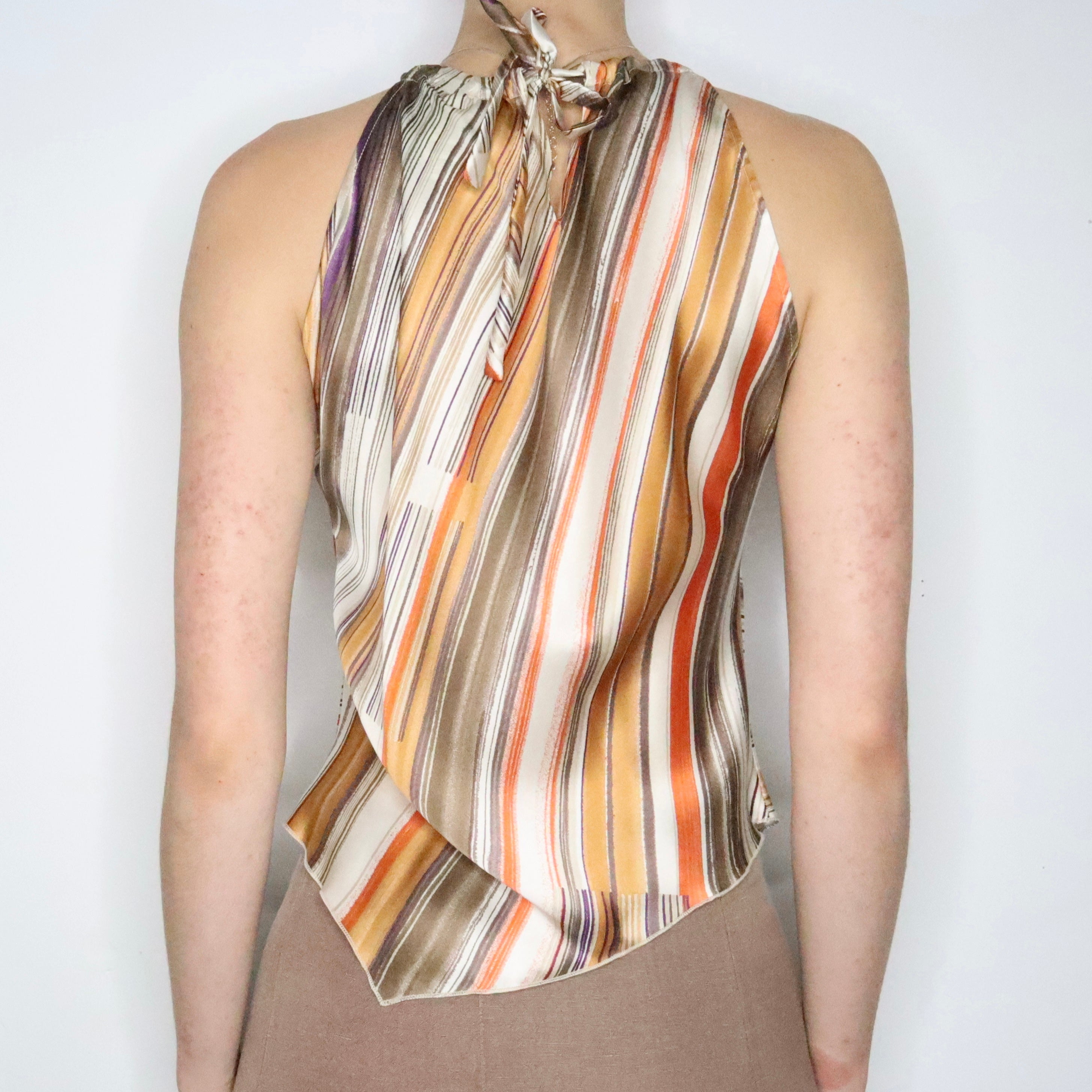 Max Mara Striped Silk Set (Medium)