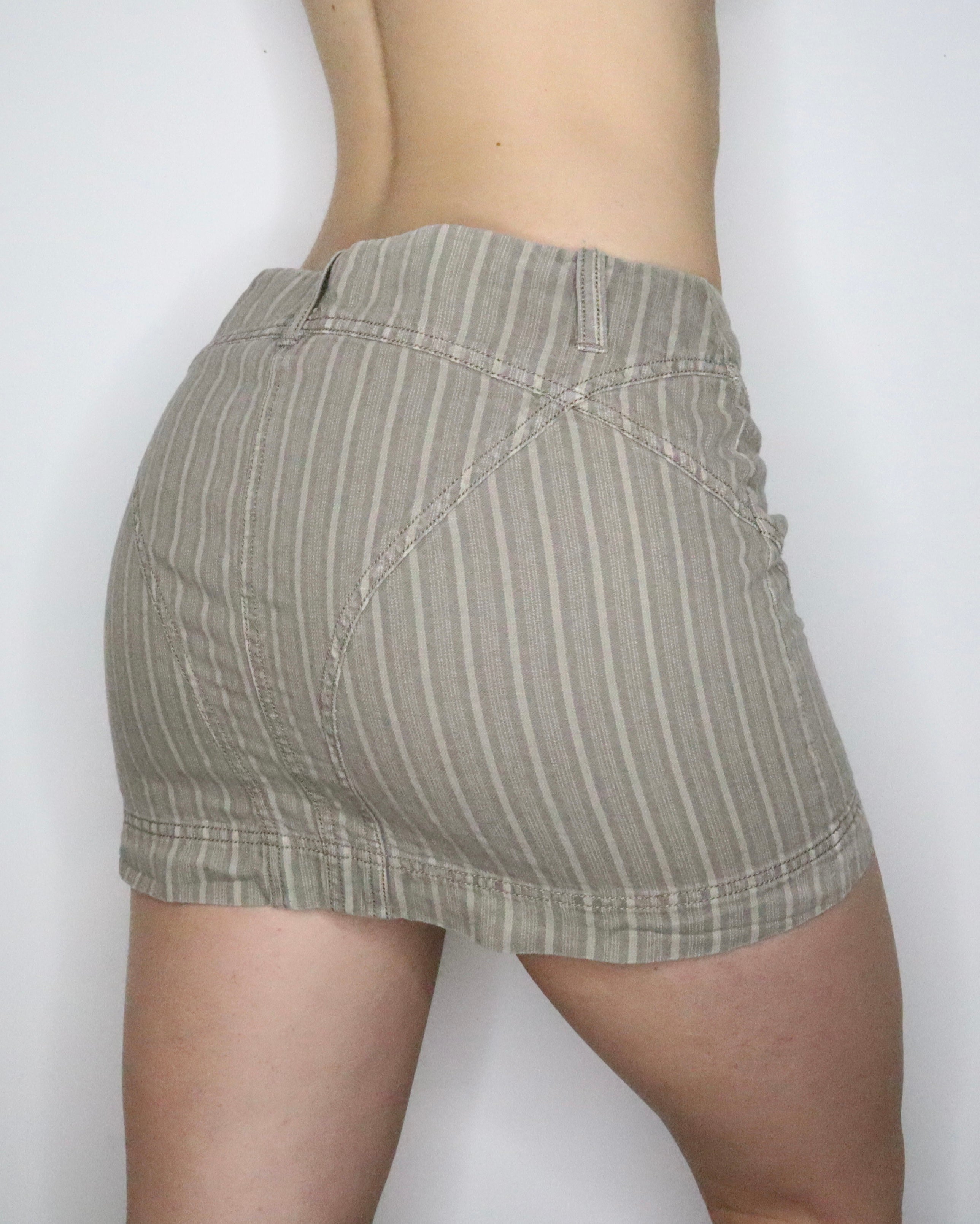 Khaki Mini Skirt (S-M) 