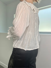Victorian Style Ruffle Blouse