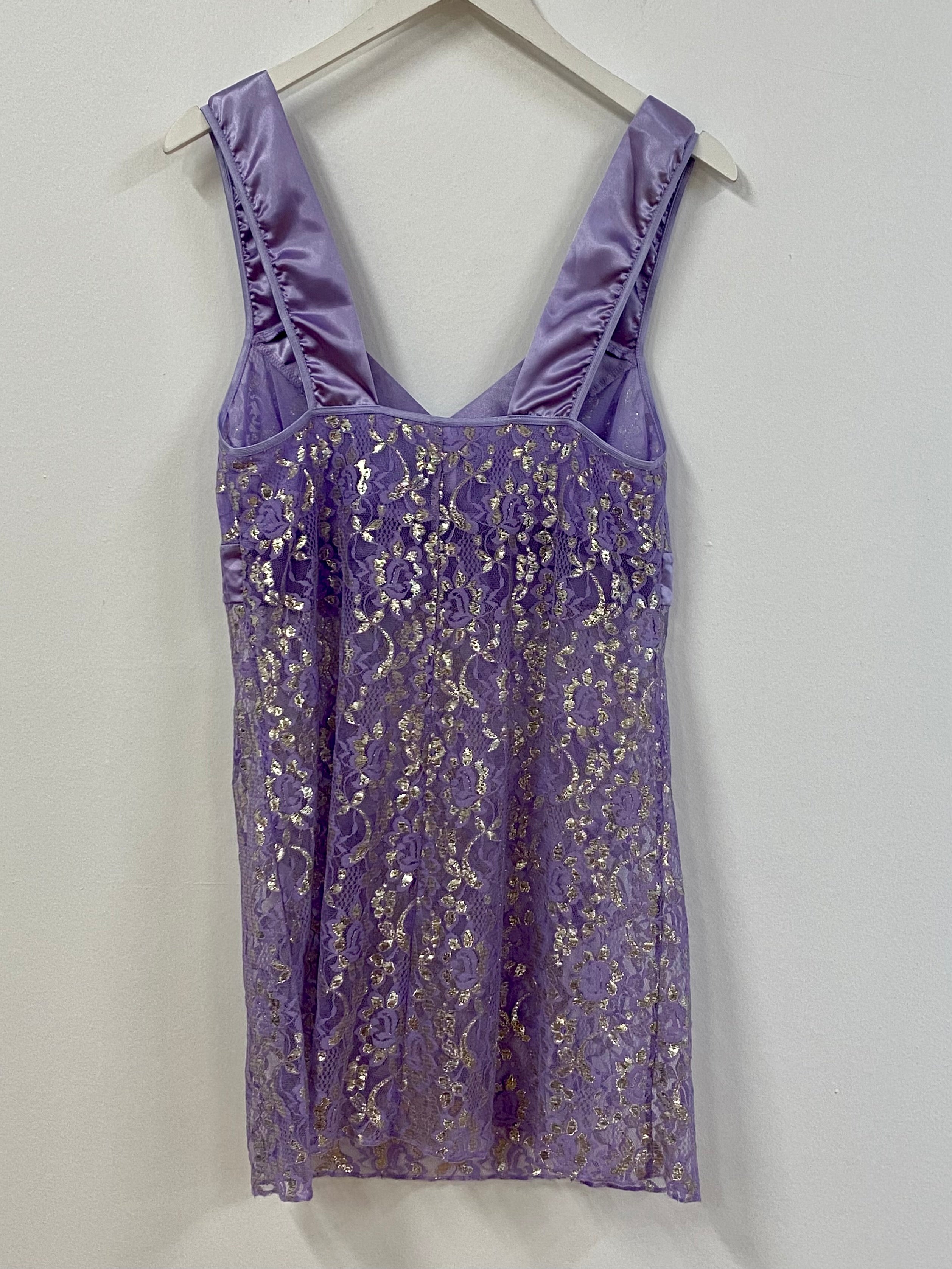 Lavender Lacy Slip