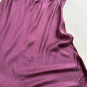 Plum silk midi slip