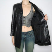 Black Leather Jacket (Medium)