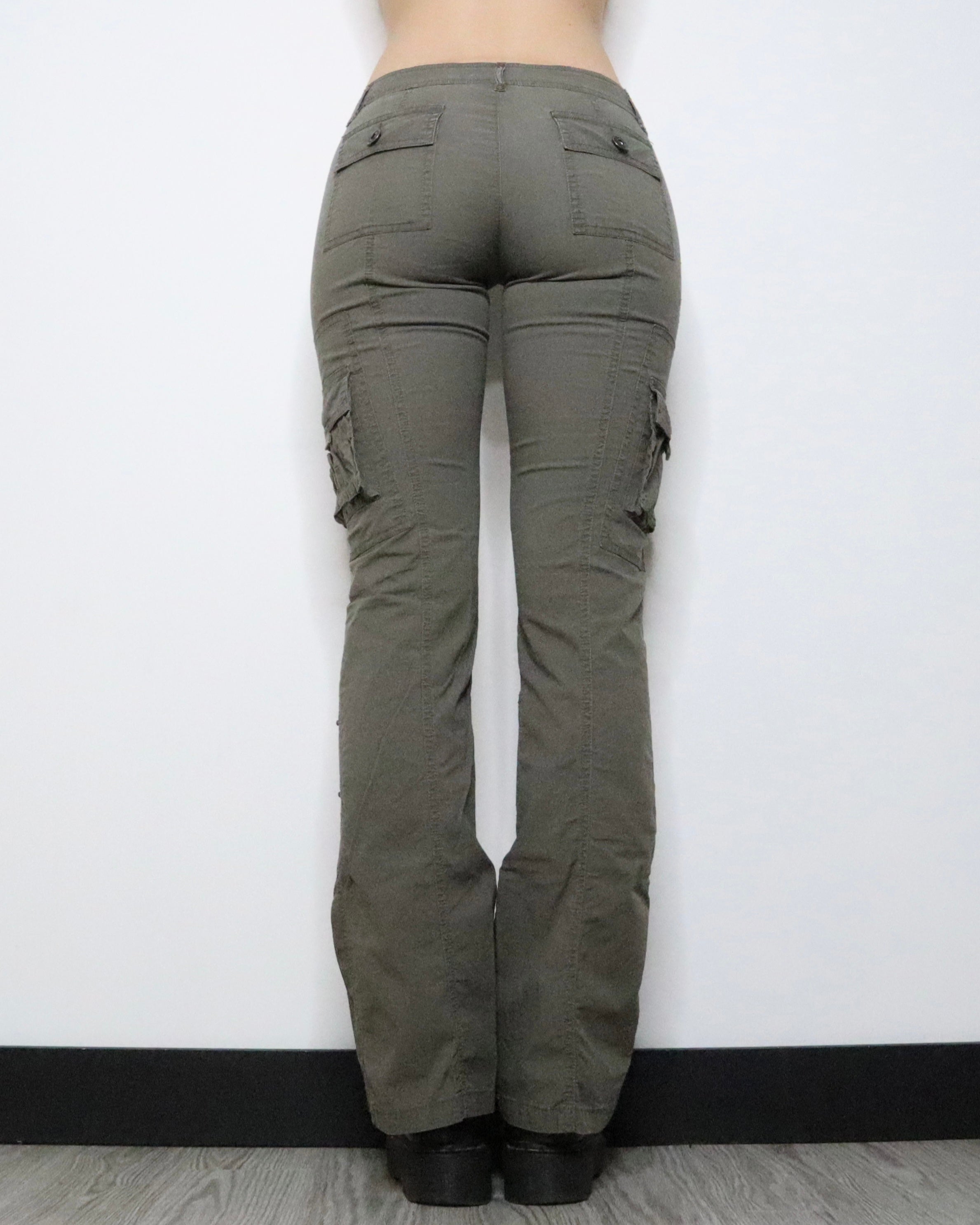 Khaki Green Cargo Pants (Small) 