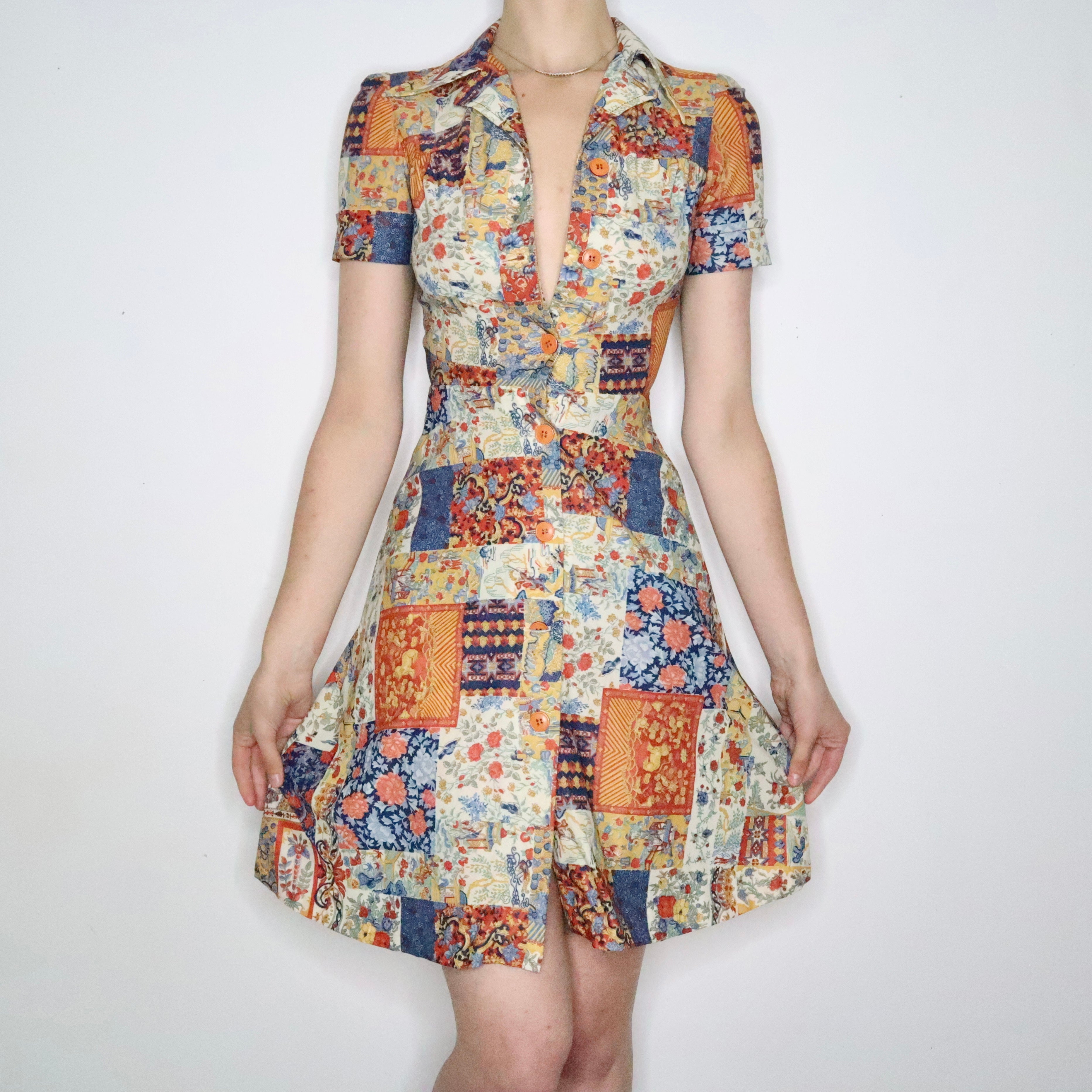 Rare Novelty Print Dress (XS)
