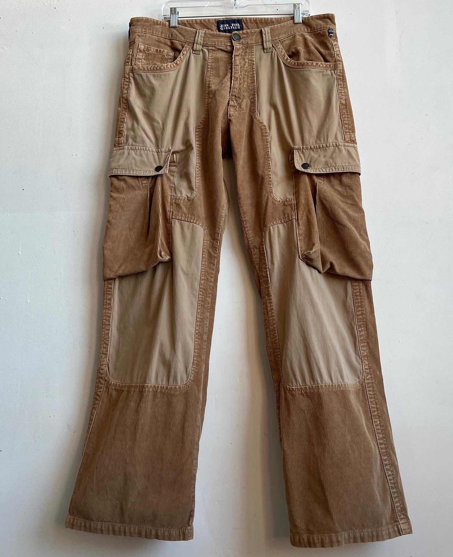Jean Paul Gaultier corduroy cargos XXXL