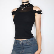 French Mesh Blouse (Small) 